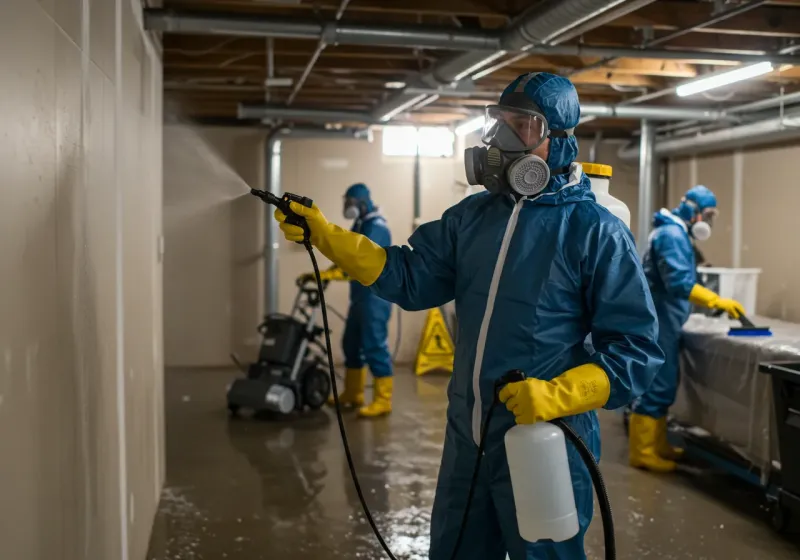 Basement Sanitization and Antimicrobial Treatment process in Sarcoxie, MO